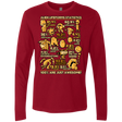 T-Shirts Cardinal / Small Alien Statistics Men's Premium Long Sleeve