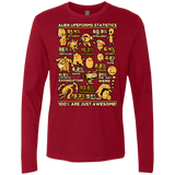 T-Shirts Cardinal / Small Alien Statistics Men's Premium Long Sleeve