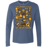 T-Shirts Indigo / Small Alien Statistics Men's Premium Long Sleeve