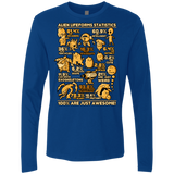 T-Shirts Royal / Small Alien Statistics Men's Premium Long Sleeve