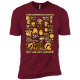 T-Shirts Cardinal / X-Small Alien Statistics Men's Premium T-Shirt