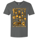 T-Shirts Heavy Metal / X-Small Alien Statistics Men's Premium V-Neck