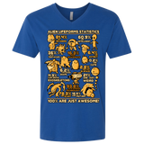 T-Shirts Royal / X-Small Alien Statistics Men's Premium V-Neck
