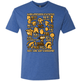 T-Shirts Vintage Royal / Small Alien Statistics Men's Triblend T-Shirt