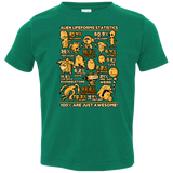 T-Shirts Kelly / 2T Alien Statistics Toddler Premium T-Shirt
