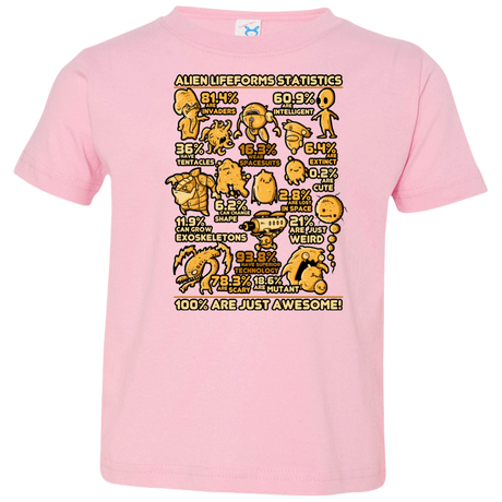 T-Shirts Pink / 2T Alien Statistics Toddler Premium T-Shirt