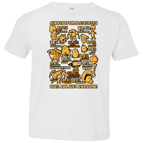 T-Shirts White / 2T Alien Statistics Toddler Premium T-Shirt