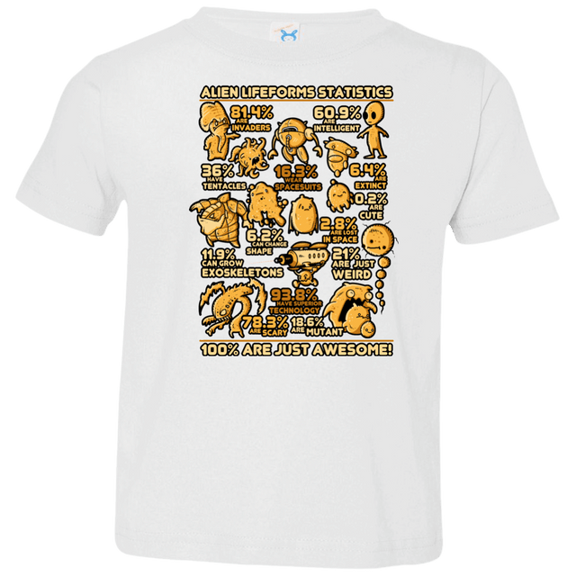 T-Shirts White / 2T Alien Statistics Toddler Premium T-Shirt