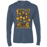 T-Shirts Indigo / X-Small Alien Statistics Triblend Long Sleeve Hoodie Tee