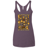 T-Shirts Vintage Purple / X-Small Alien Statistics Women's Triblend Racerback Tank