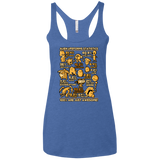 T-Shirts Vintage Royal / X-Small Alien Statistics Women's Triblend Racerback Tank
