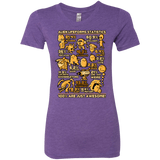 T-Shirts Purple Rush / Small Alien Statistics Women's Triblend T-Shirt