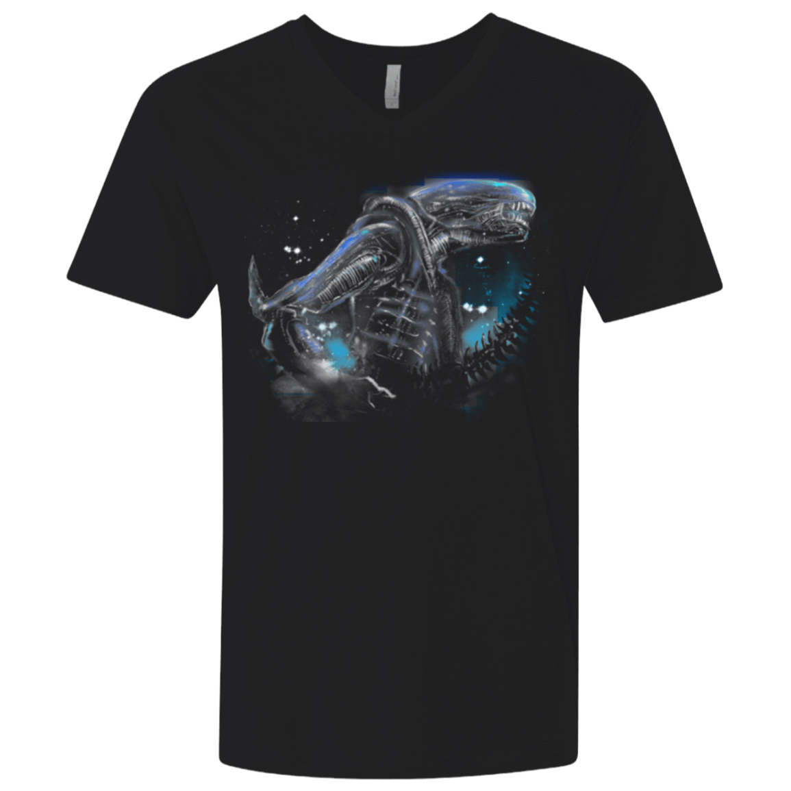 T-Shirts Black / X-Small Alien Terror From Deep Space Men's Premium V-Neck