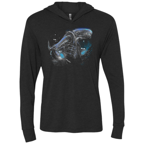 T-Shirts Vintage Black / X-Small Alien Terror From Deep Space Triblend Long Sleeve Hoodie Tee