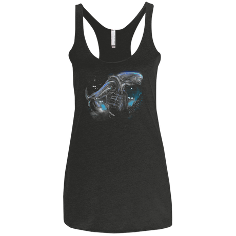 T-Shirts Vintage Black / X-Small Alien Terror From Deep Space Women's Triblend Racerback Tank