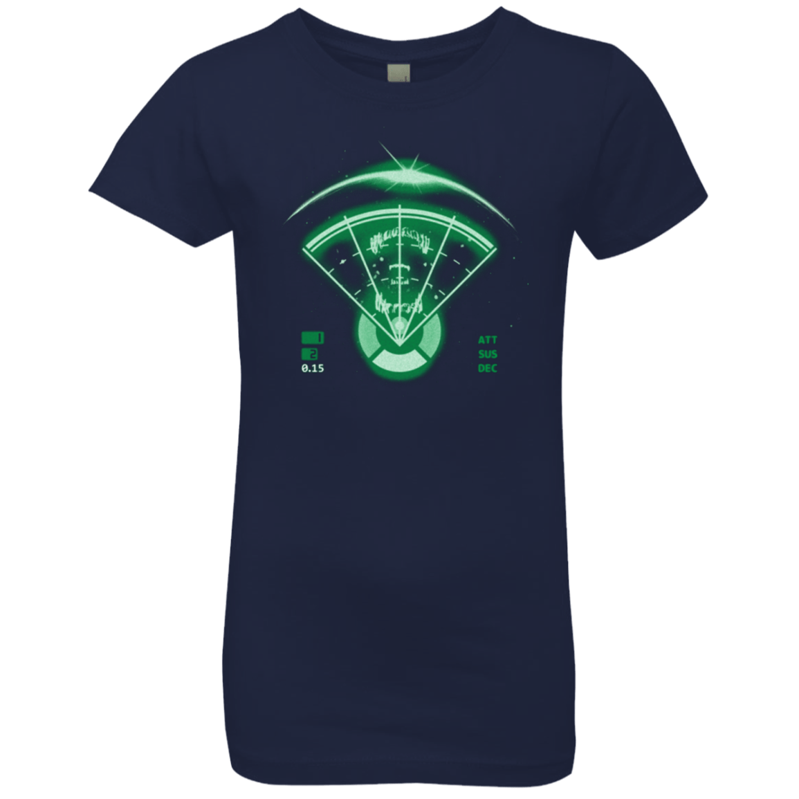 T-Shirts Midnight Navy / YXS Alien Tracking Girls Premium T-Shirt