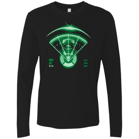 T-Shirts Black / Small Alien Tracking Men's Premium Long Sleeve