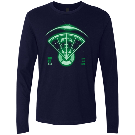 T-Shirts Midnight Navy / Small Alien Tracking Men's Premium Long Sleeve