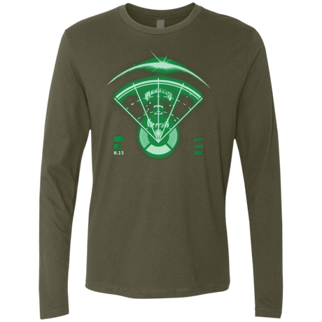 T-Shirts Military Green / Small Alien Tracking Men's Premium Long Sleeve