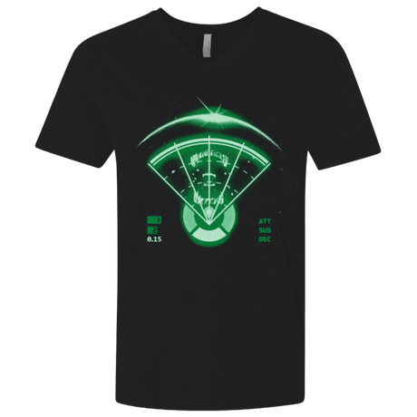 T-Shirts Black / X-Small Alien Tracking Men's Premium V-Neck