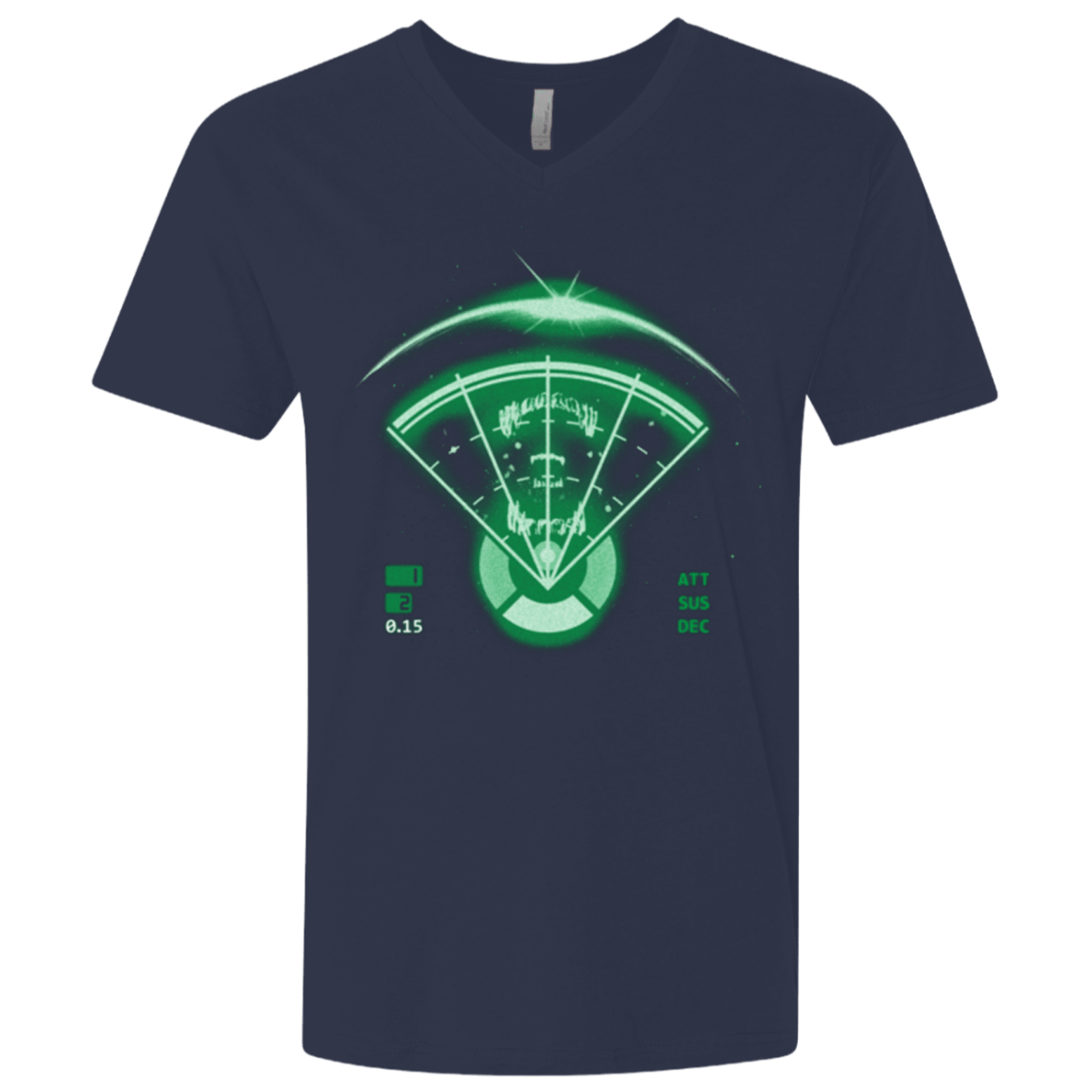 T-Shirts Midnight Navy / X-Small Alien Tracking Men's Premium V-Neck