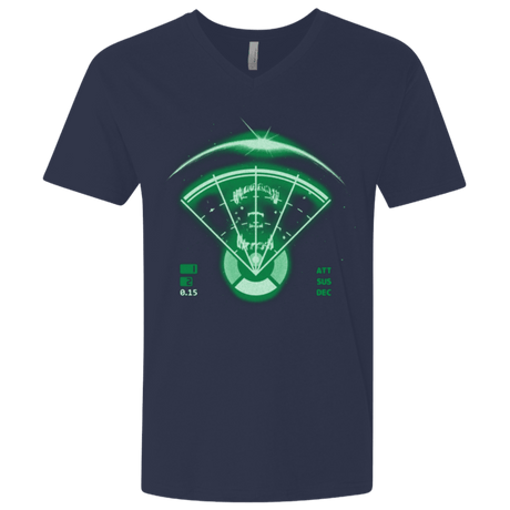 T-Shirts Midnight Navy / X-Small Alien Tracking Men's Premium V-Neck
