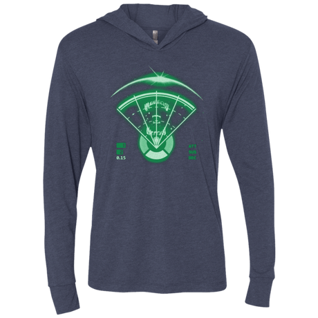 T-Shirts Vintage Navy / X-Small Alien Tracking Triblend Long Sleeve Hoodie Tee