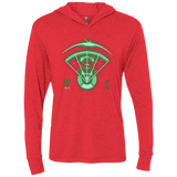 T-Shirts Vintage Red / X-Small Alien Tracking Triblend Long Sleeve Hoodie Tee