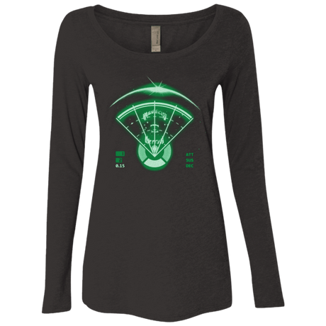T-Shirts Vintage Black / Small Alien Tracking Women's Triblend Long Sleeve Shirt