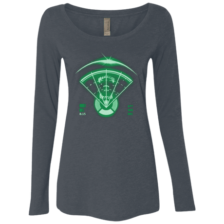 T-Shirts Vintage Navy / Small Alien Tracking Women's Triblend Long Sleeve Shirt