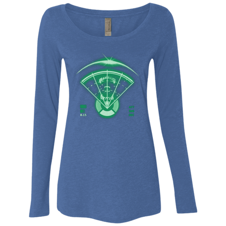T-Shirts Vintage Royal / Small Alien Tracking Women's Triblend Long Sleeve Shirt