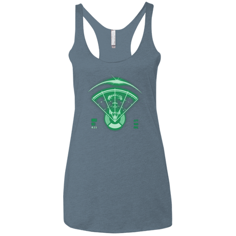 T-Shirts Indigo / X-Small Alien Tracking Women's Triblend Racerback Tank