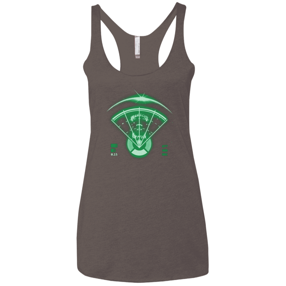 T-Shirts Macchiato / X-Small Alien Tracking Women's Triblend Racerback Tank