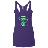 T-Shirts Purple / X-Small Alien Tracking Women's Triblend Racerback Tank