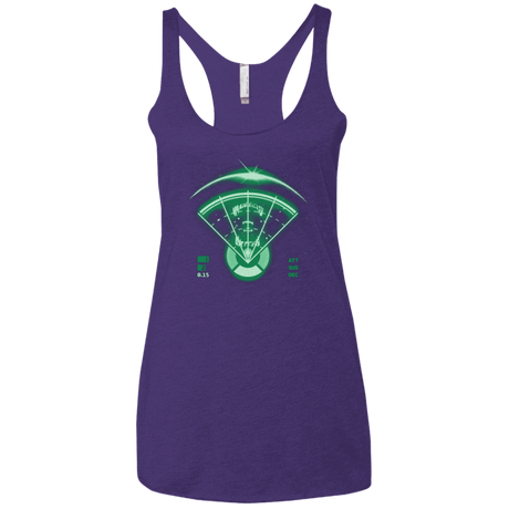 T-Shirts Purple / X-Small Alien Tracking Women's Triblend Racerback Tank