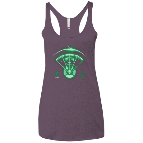 T-Shirts Vintage Purple / X-Small Alien Tracking Women's Triblend Racerback Tank