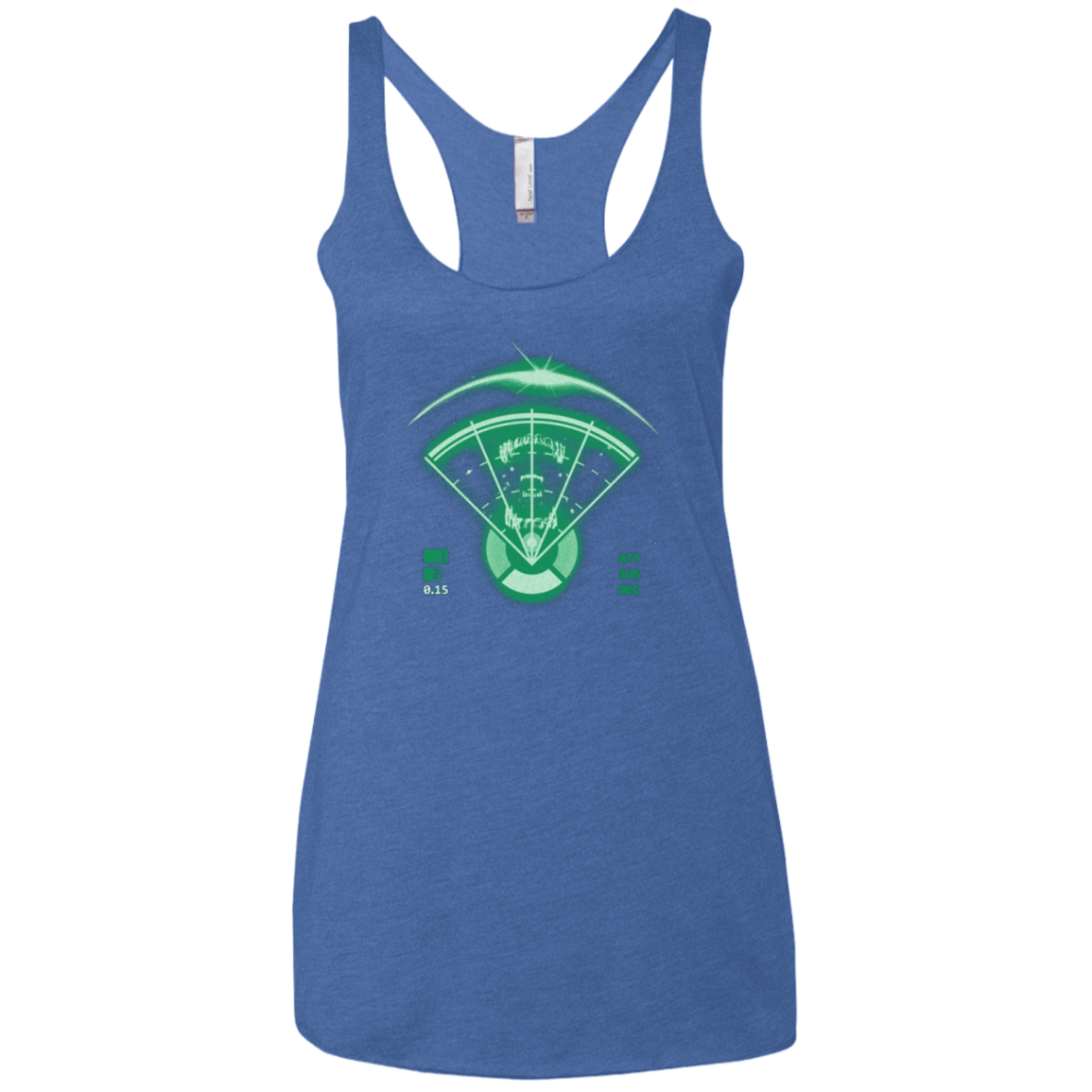 T-Shirts Vintage Royal / X-Small Alien Tracking Women's Triblend Racerback Tank