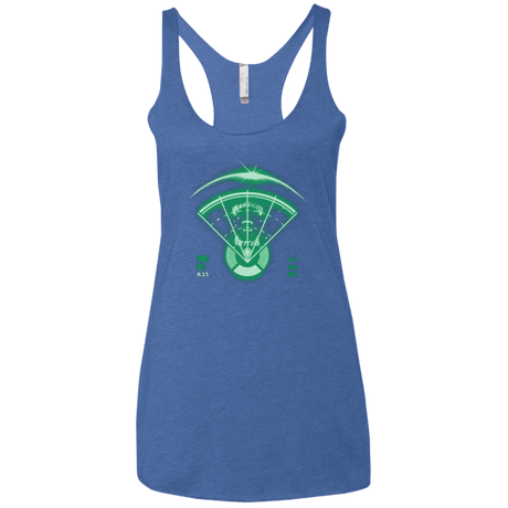 T-Shirts Vintage Royal / X-Small Alien Tracking Women's Triblend Racerback Tank