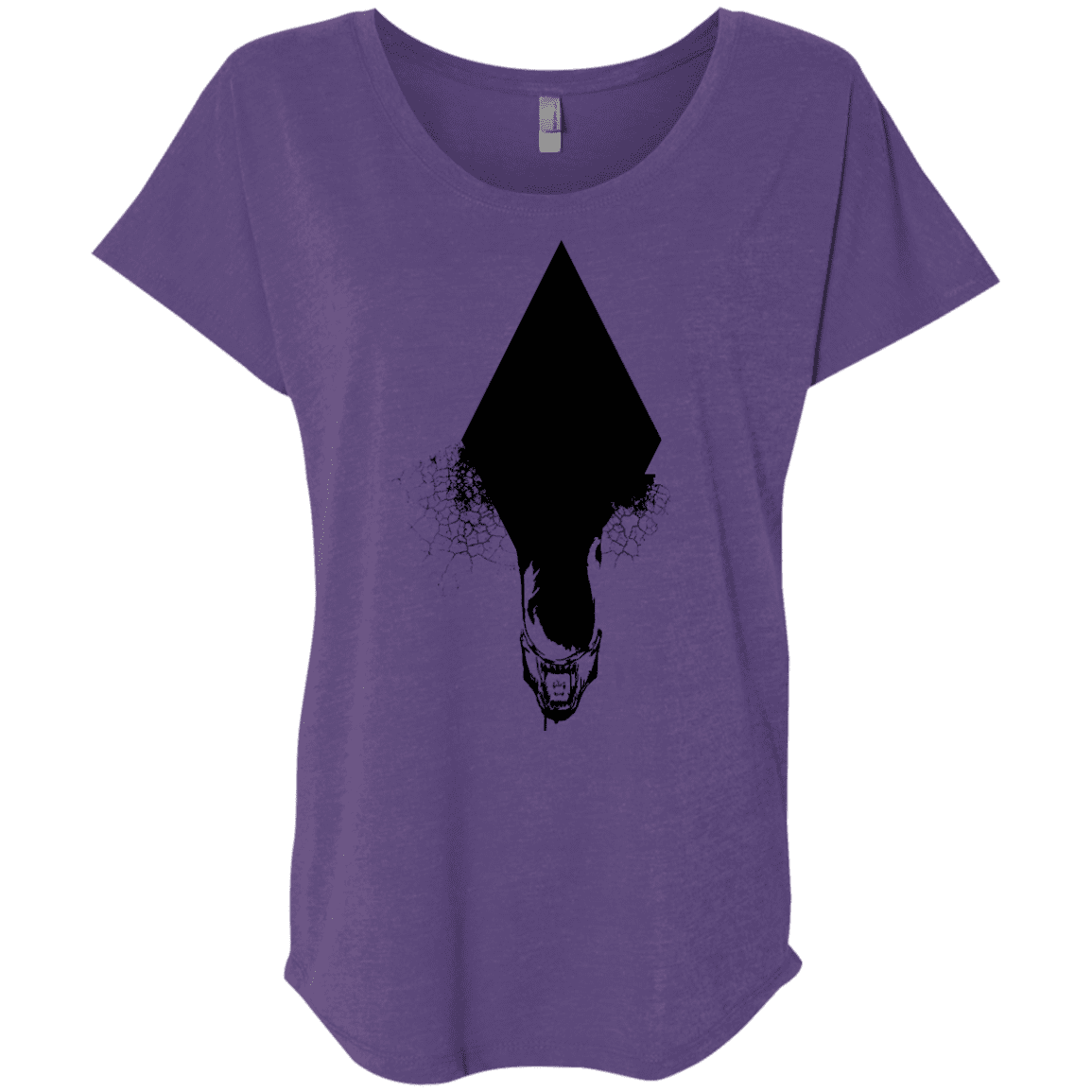 T-Shirts Purple Rush / X-Small Alien Triblend Dolman Sleeve