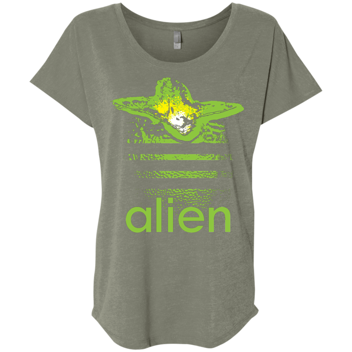 T-Shirts Venetian Grey / X-Small Alien Triblend Dolman Sleeve