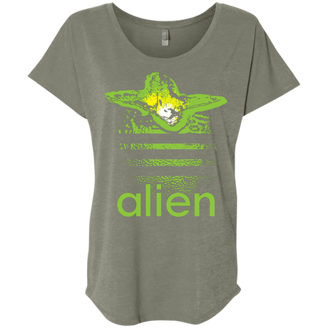 T-Shirts Venetian Grey / X-Small Alien Triblend Dolman Sleeve