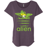 T-Shirts Vintage Purple / X-Small Alien Triblend Dolman Sleeve