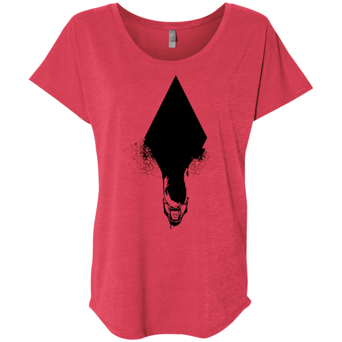 T-Shirts Vintage Red / X-Small Alien Triblend Dolman Sleeve