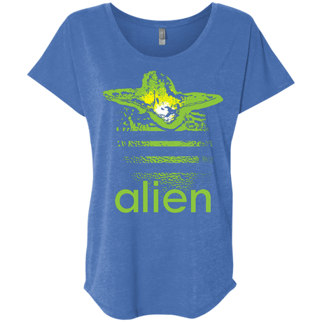 T-Shirts Vintage Royal / X-Small Alien Triblend Dolman Sleeve