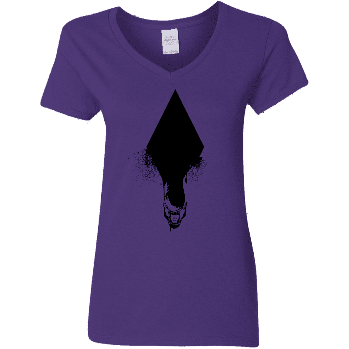 T-Shirts Purple / S Alien Women's V-Neck T-Shirt