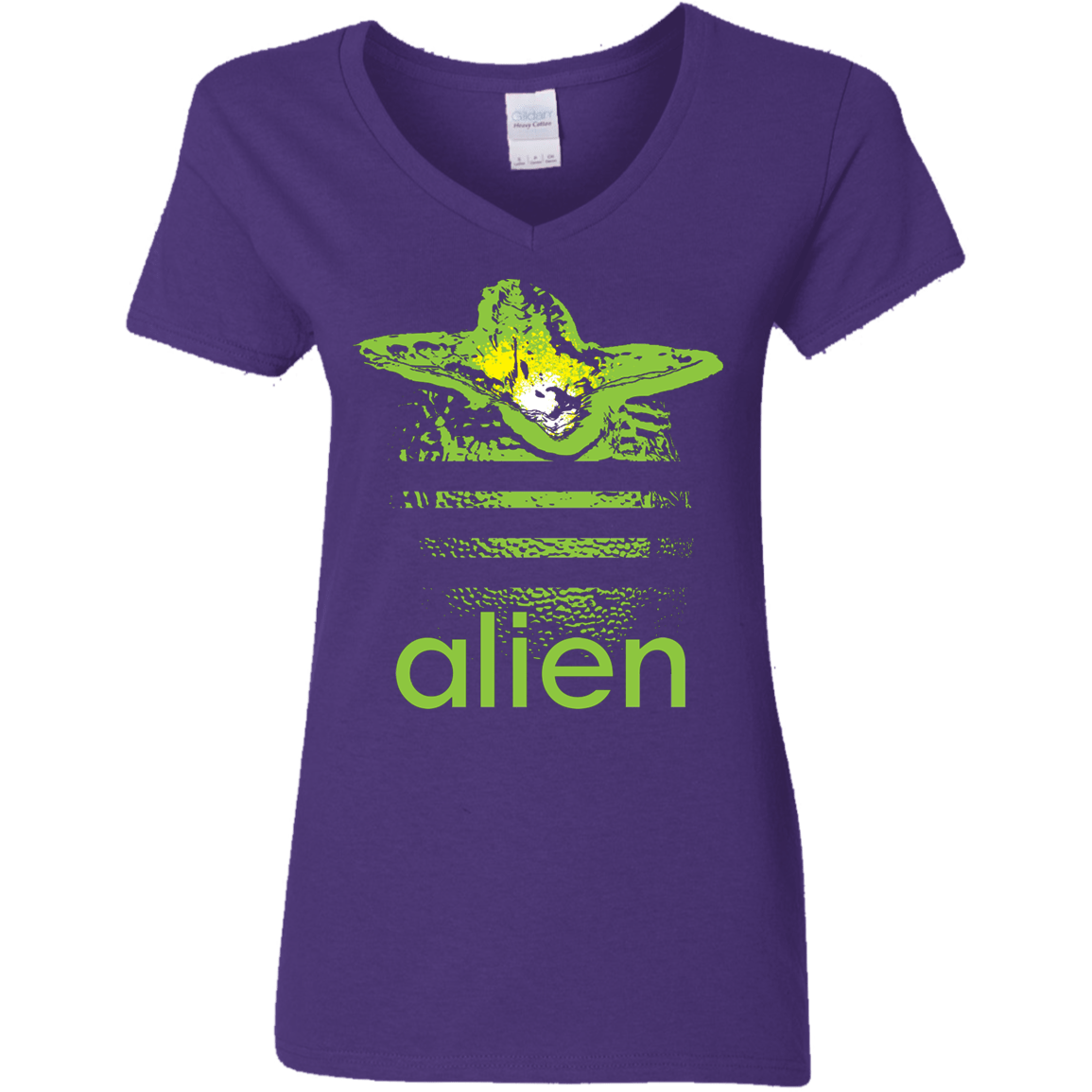 T-Shirts Purple / S Alien Women's V-Neck T-Shirt