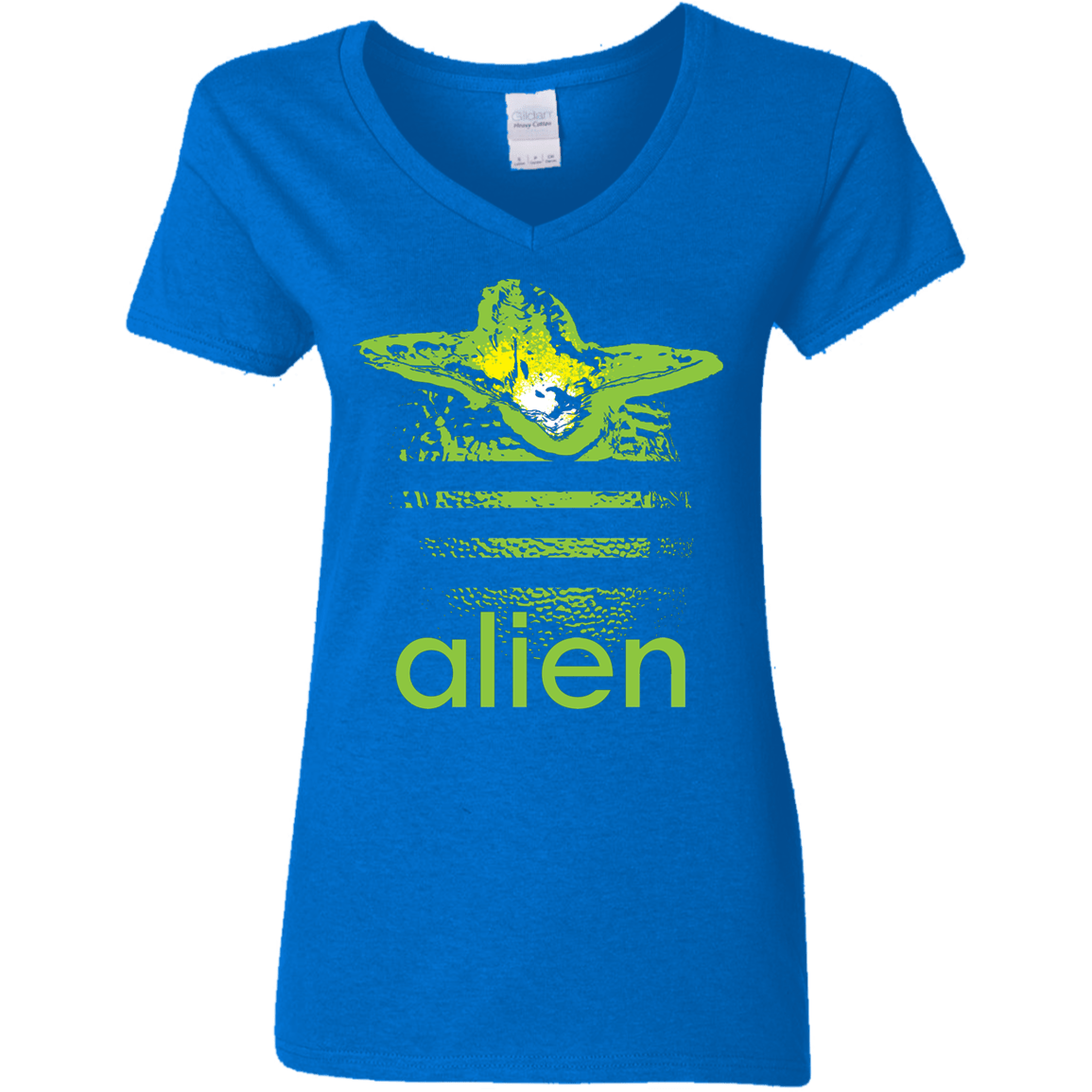 T-Shirts Royal / S Alien Women's V-Neck T-Shirt