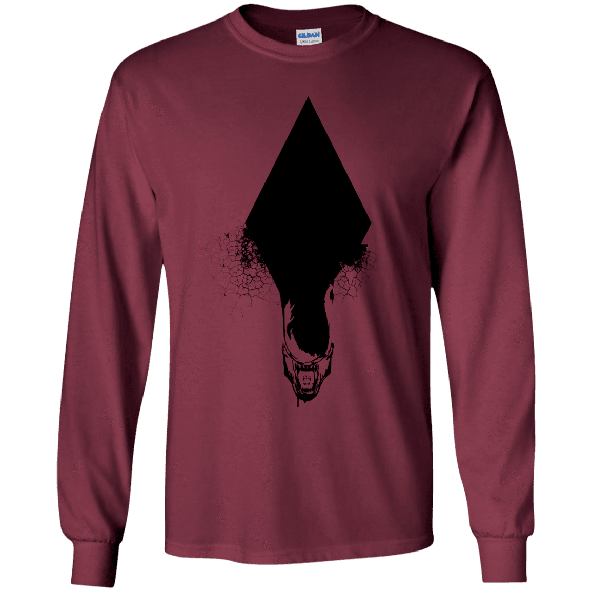 T-Shirts Maroon / YS Alien Youth Long Sleeve T-Shirt