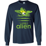 T-Shirts Navy / YS Alien Youth Long Sleeve T-Shirt