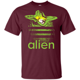 T-Shirts Maroon / YXS Alien Youth T-Shirt